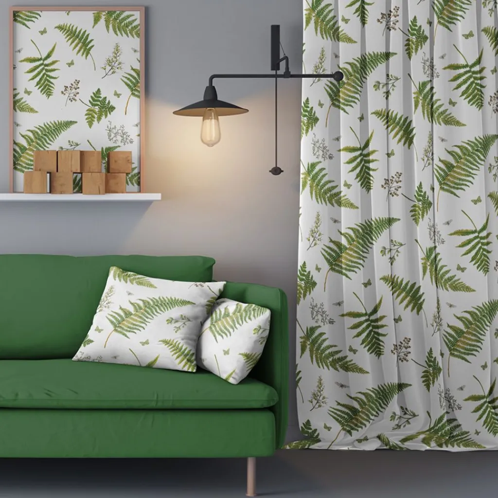 Arvidssons textil Gardiner Mönstrade|Stensöta gardiner