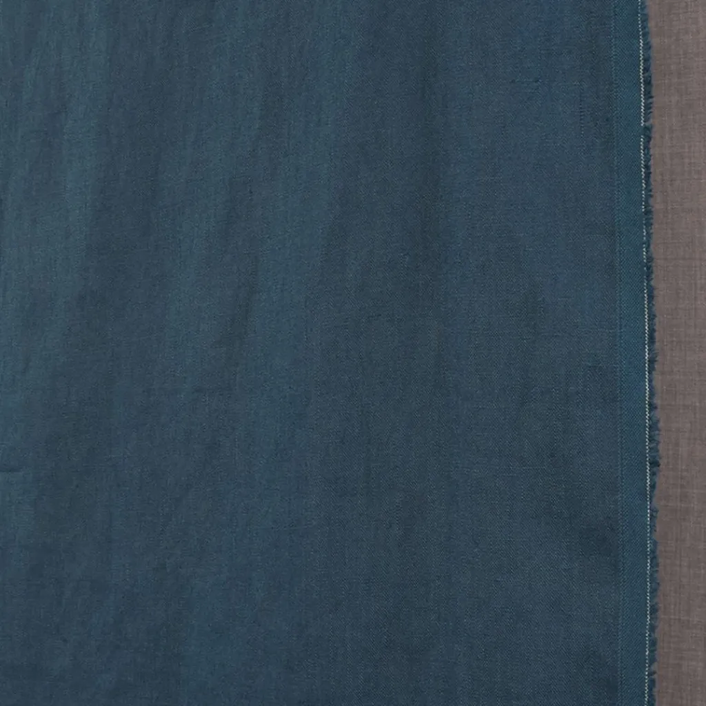 Arvidssons textil Linnetyger|Stentvättat Linne|Stentvättat linnetyg Duvemåla mörkpetrol