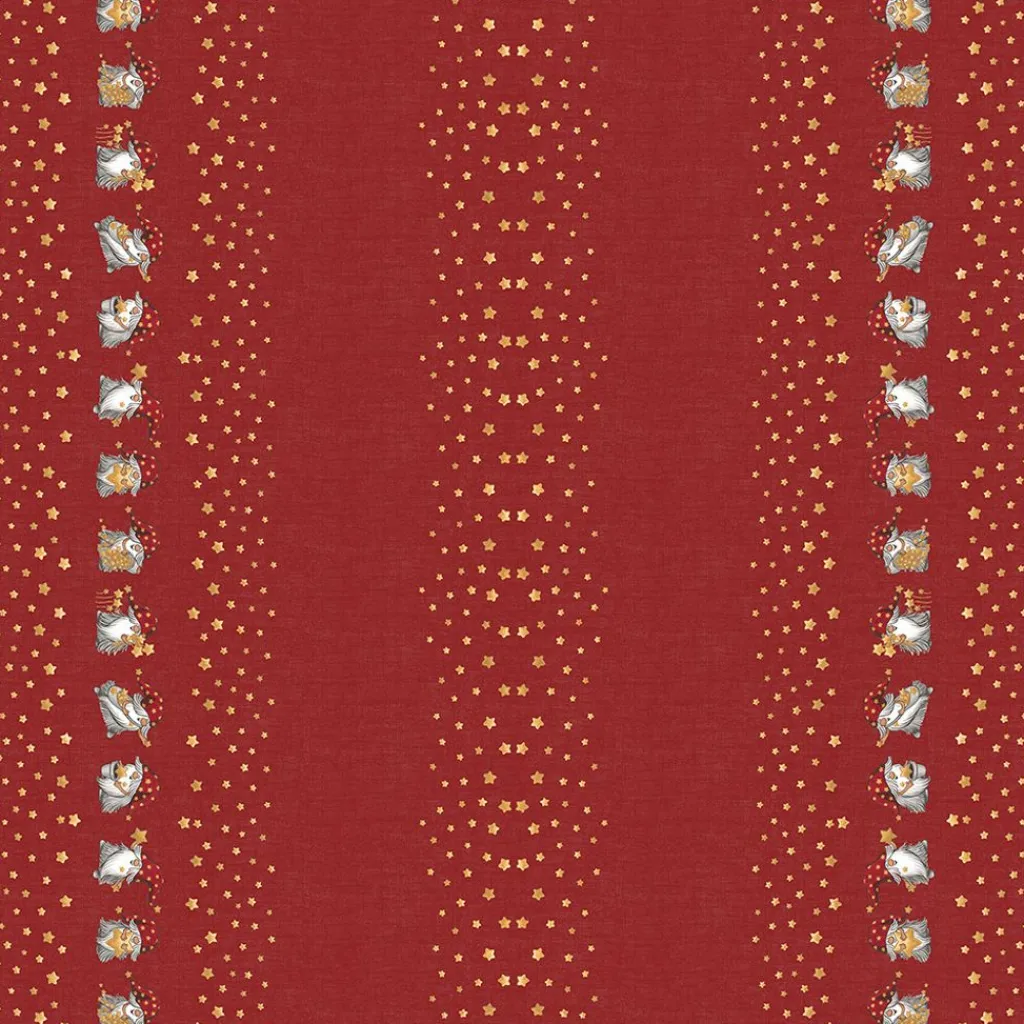 Arvidssons textil Arvidssons Textil|Jultyger|Stjärnglans bård vinröd