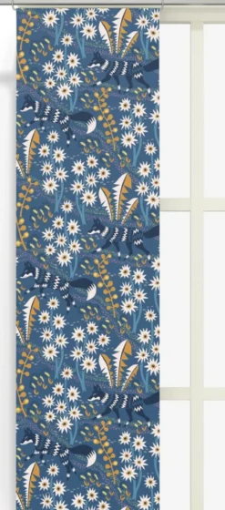 Arvidssons textil Panelgardiner|Stjärnspeja blå panelgardiner
