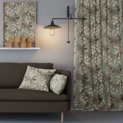 Arvidssons textil Gardintyger Mönstrade|Arvidssons Textil|Stjärnspeja khaki tyg
