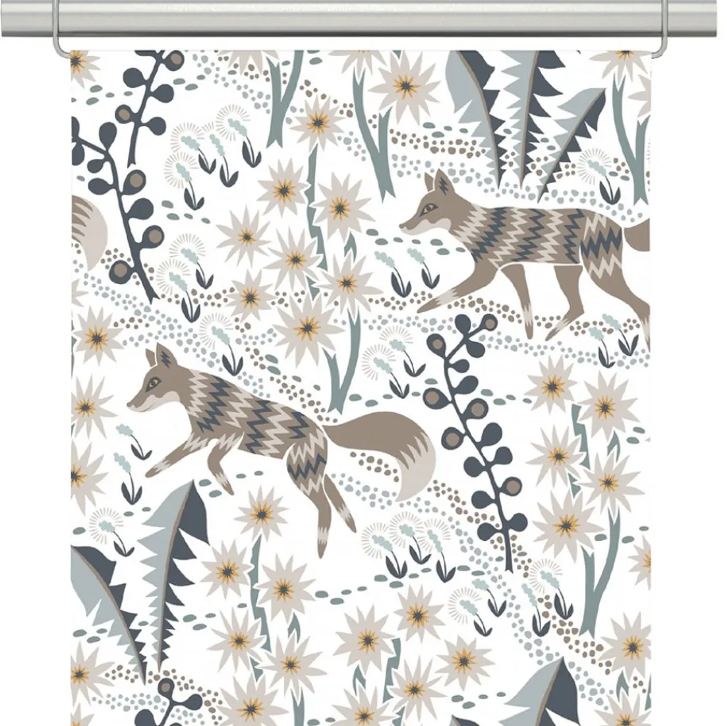 Arvidssons textil Panelgardiner|Stjärnspeja offwhite-ljusbrun panelgardiner