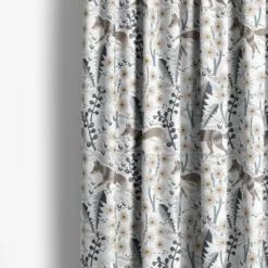 Arvidssons textil Gardintyger Mönstrade|Arvidssons Textil|Stjärnspeja offwhite-ljusbrun tyg