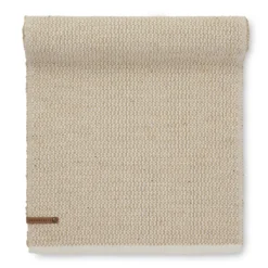 Jakobsdals Bordslöpare|Stria beige-jute löpare 35x120 cm – Bomull & jute