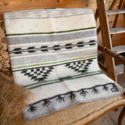 Kerstin Landström Design Ullfiltar|Sundborn grön ullfilt 130x180cm -