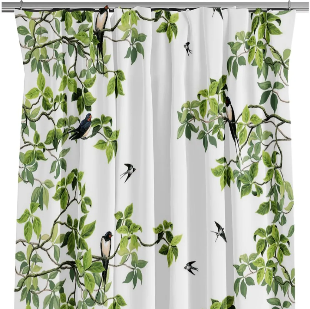Arvidssons textil Gardiner Mönstrade|Svallöv gardiner