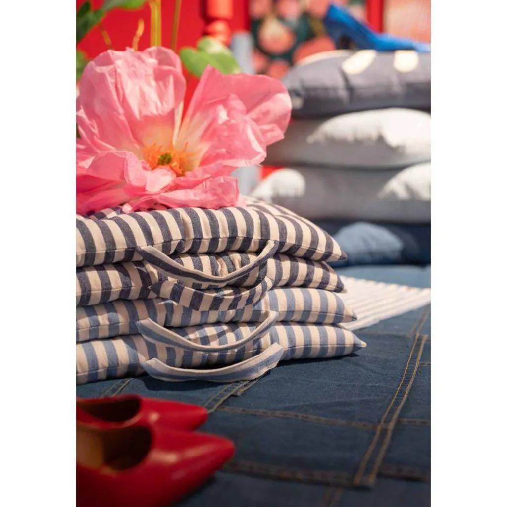 Fondaco Sittunderlag|Svea denim sittdyna med handtag