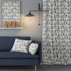 Arvidssons textil Gardintyger Mönstrade|Arvidssons Textil|Sverige vit tyg