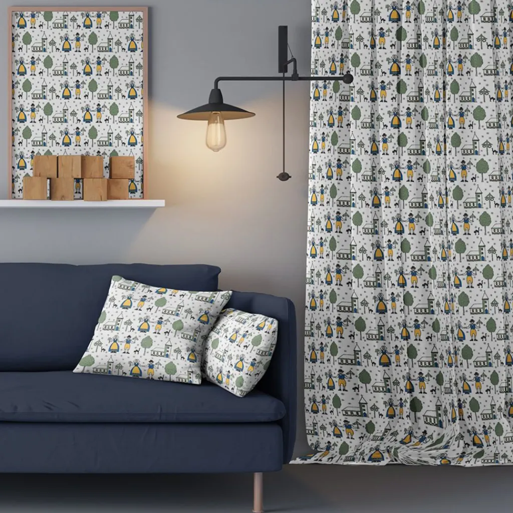 Arvidssons textil Gardintyger Mönstrade|Arvidssons Textil|Sverige vit tyg