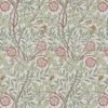 Arts & Crafts Tyger|Gardintyger Mönstrade|Sweet flower vinröd tyg