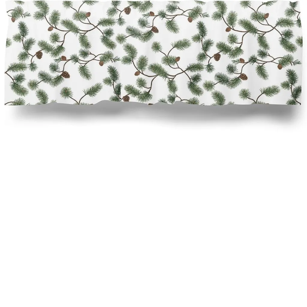 Arvidssons textil Gardinkappor Mönstrade|Julgardiner|Tallegren gardinkappa metervara