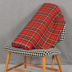 Rutor & Ränder|Tartan röd skotskrutigt tyg