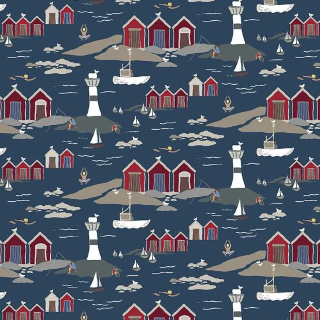 Arvidssons textil Textilvaxduk|Textilvaxduk Kust blå