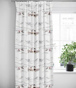 Arvidssons textil Gardiner Mönstrade|Julgardiner|Tomteland gardiner