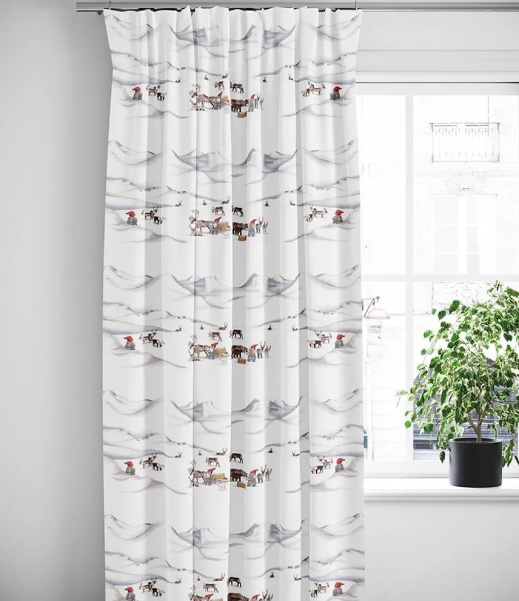Arvidssons textil Gardiner Mönstrade|Julgardiner|Tomteland gardiner