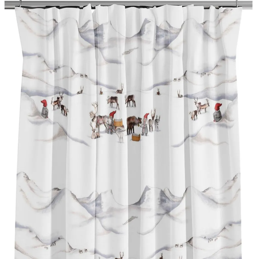 Arvidssons textil Gardiner Mönstrade|Julgardiner|Tomteland gardiner