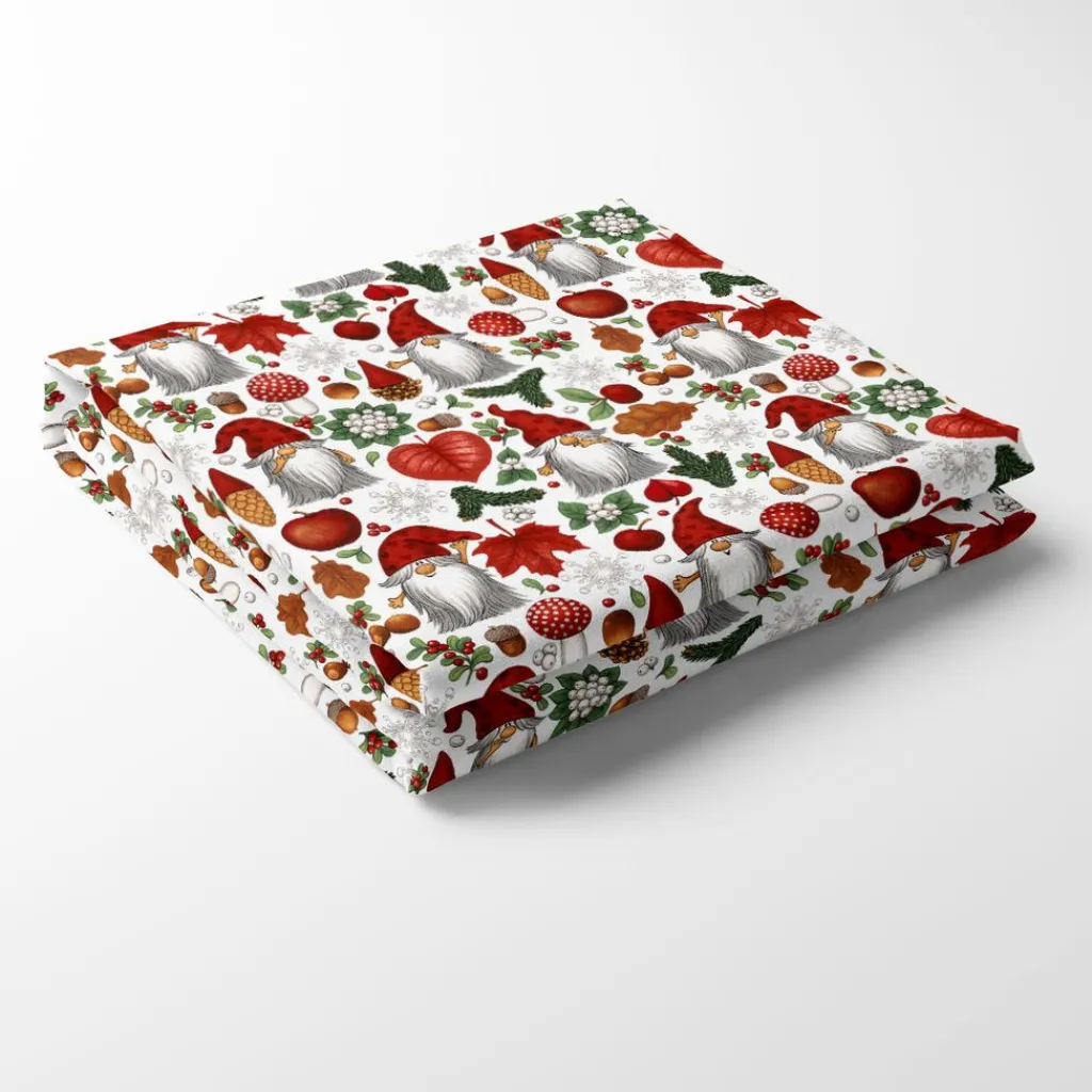 Arvidssons textil Juldukar|Bordsduk|Tomteskogen bordsduk