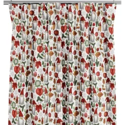 Arvidssons textil Julgardiner|Julgardiner|Tomteskogen gardiner
