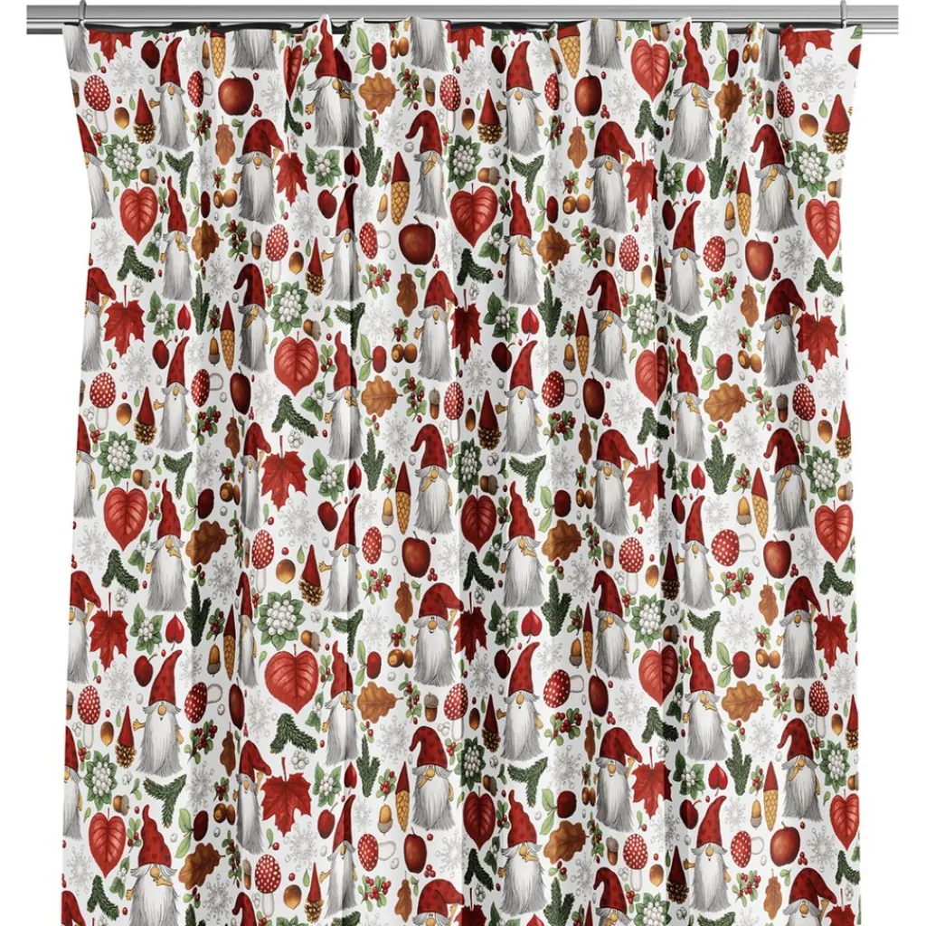 Arvidssons textil Julgardiner|Julgardiner|Tomteskogen gardiner