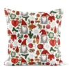 Arvidssons textil Julkuddar|Mönstrade Kuddfodral|Tomteskogen kuddfodral