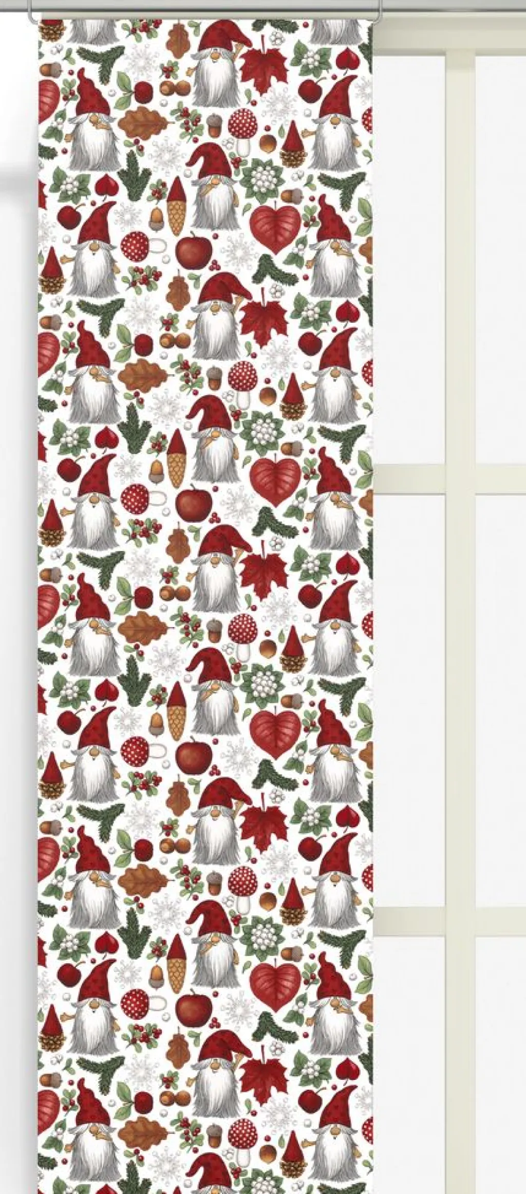 Arvidssons textil Julgardiner|Panelgardiner|Tomteskogen panelgardiner