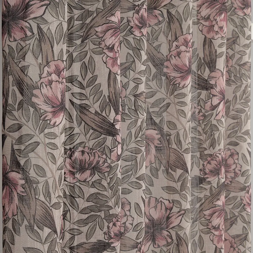 Redlunds Gardiner Mönstrade|Toulouse ljusrosa gardiner - mjuka beige och rosa toner