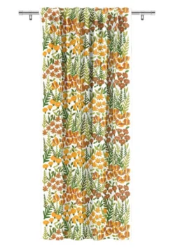 Arvidssons textil Gardiner Mönstrade|Täppan gul gardiner