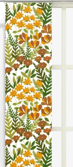 Arvidssons textil Panelgardiner|Täppan gul panelgardiner