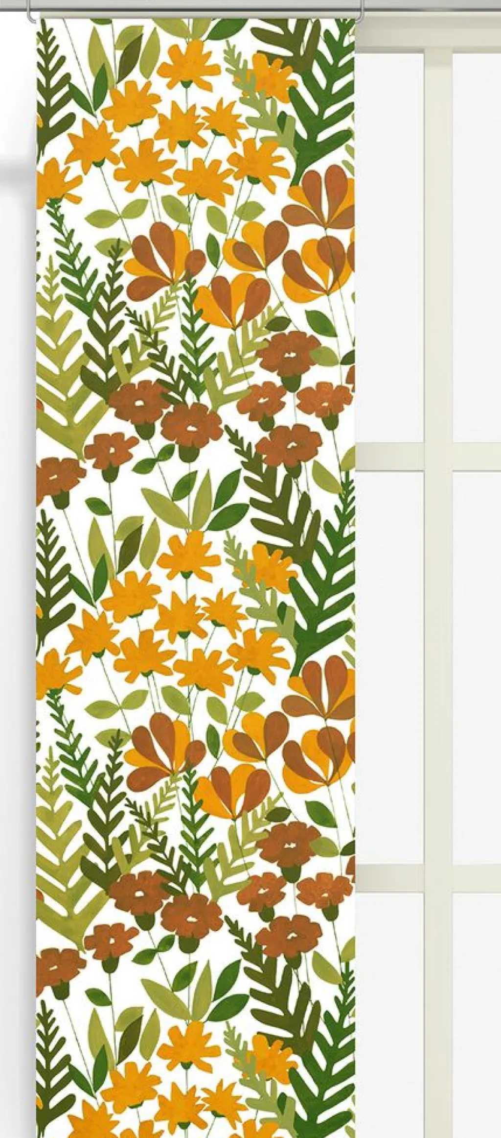 Arvidssons textil Panelgardiner|Täppan gul panelgardiner