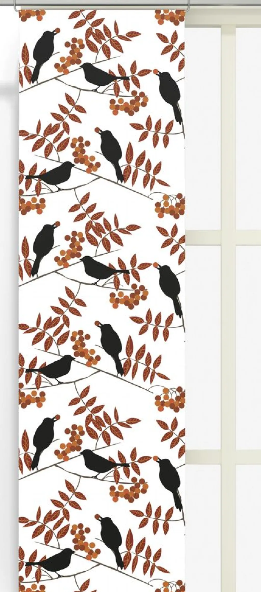 Arvidssons textil Panelgardiner|Trast i hast rost panelgardiner