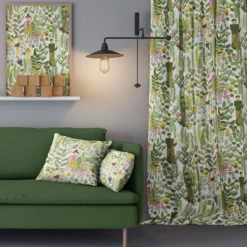 Arvidssons textil Arvidssons Textil|Gardintyger Mönstrade|Trädgård grön tyg