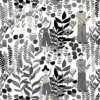 Arvidssons textil Gardintyger Mönstrade|Rea Gardintyger|Trädgård grå tyg