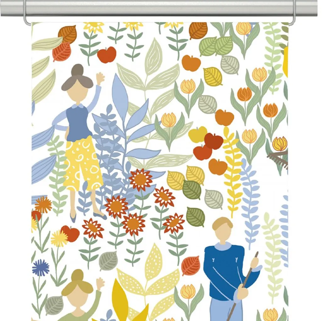 Arvidssons textil Panelgardiner|Trädgård halvlinne panelgardiner