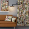 Arvidssons textil Gardintyger Mönstrade|Arvidssons Textil|Trädgård orange/vit tyg