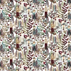 Arvidssons textil Gardintyger Mönstrade|Arvidssons Textil|Trädgård vinröd/turkos tyg