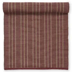 Jakobsdals Bordslöpare|Tri röd/jute 40x140 löpare