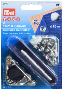 Prym Tillbehör|Tryckknappar Och Tillbehör|Tryckknapp Yacht & Caravan silver