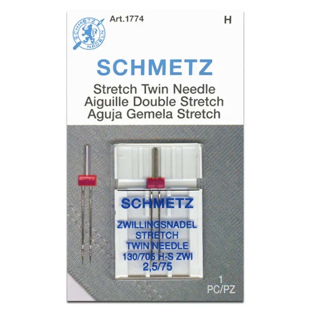 Schmetz Symaskinsnålar|Tvillingnål stretch 2,5mm