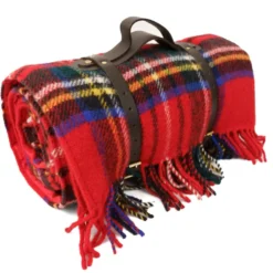 Tweedmill textiles Picknickfiltar|Tweedmill Picknickfilt Royal Stewart, Röd med Vattentät Baksida, 145 x 183 cm