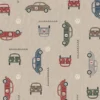 Gardintyger Mönstrade|Tyg med Folkabubblor - VW beetle racing