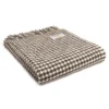 Tweedmill textiles Ullplädar|Ullpläd Houndstooth Charcoal, 100% Ull, 140x183 cm
