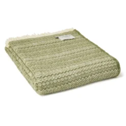 Tweedmill textiles Ullplädar|Ullpläd Tweedmill - Lifestyle Fair Isle Sage 100% Ull, 150 x 200 cm