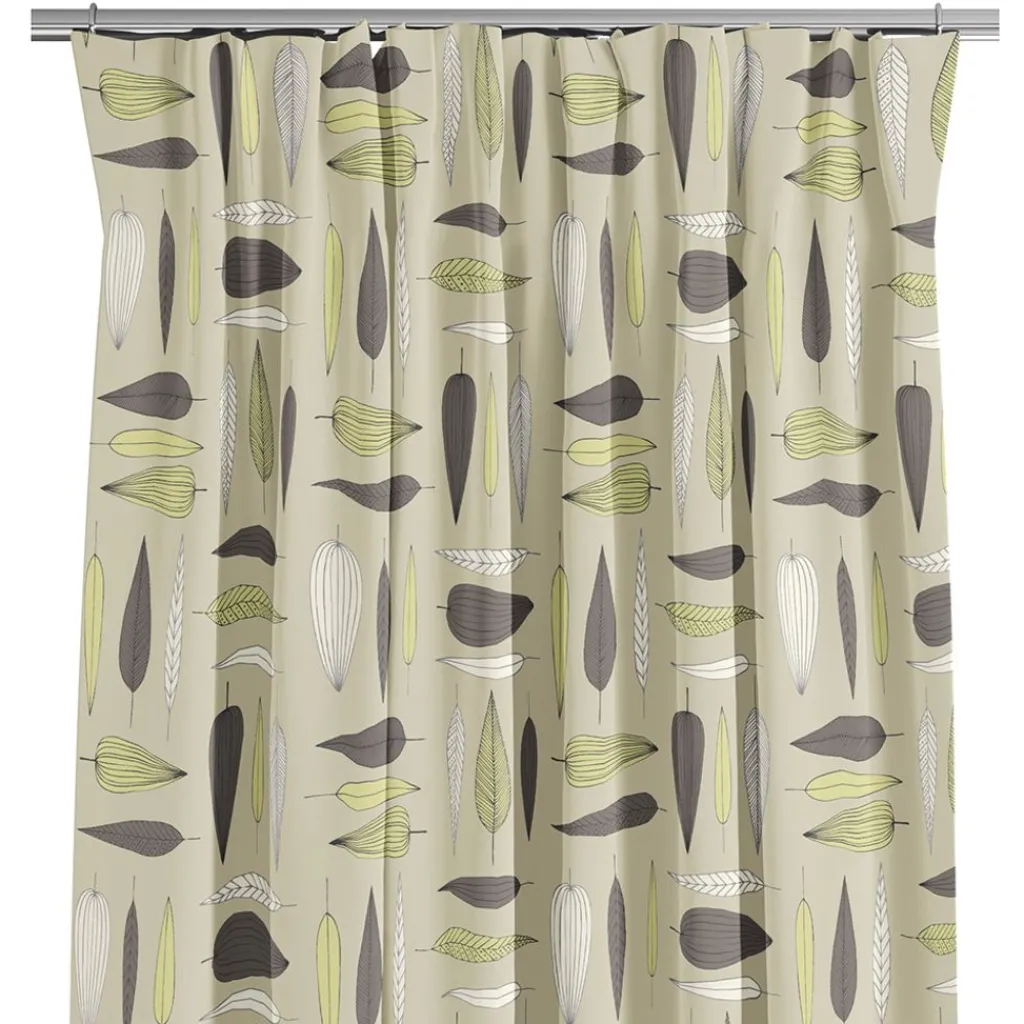 Arvidssons textil Gardiner Mönstrade|Under trädet beige gardiner