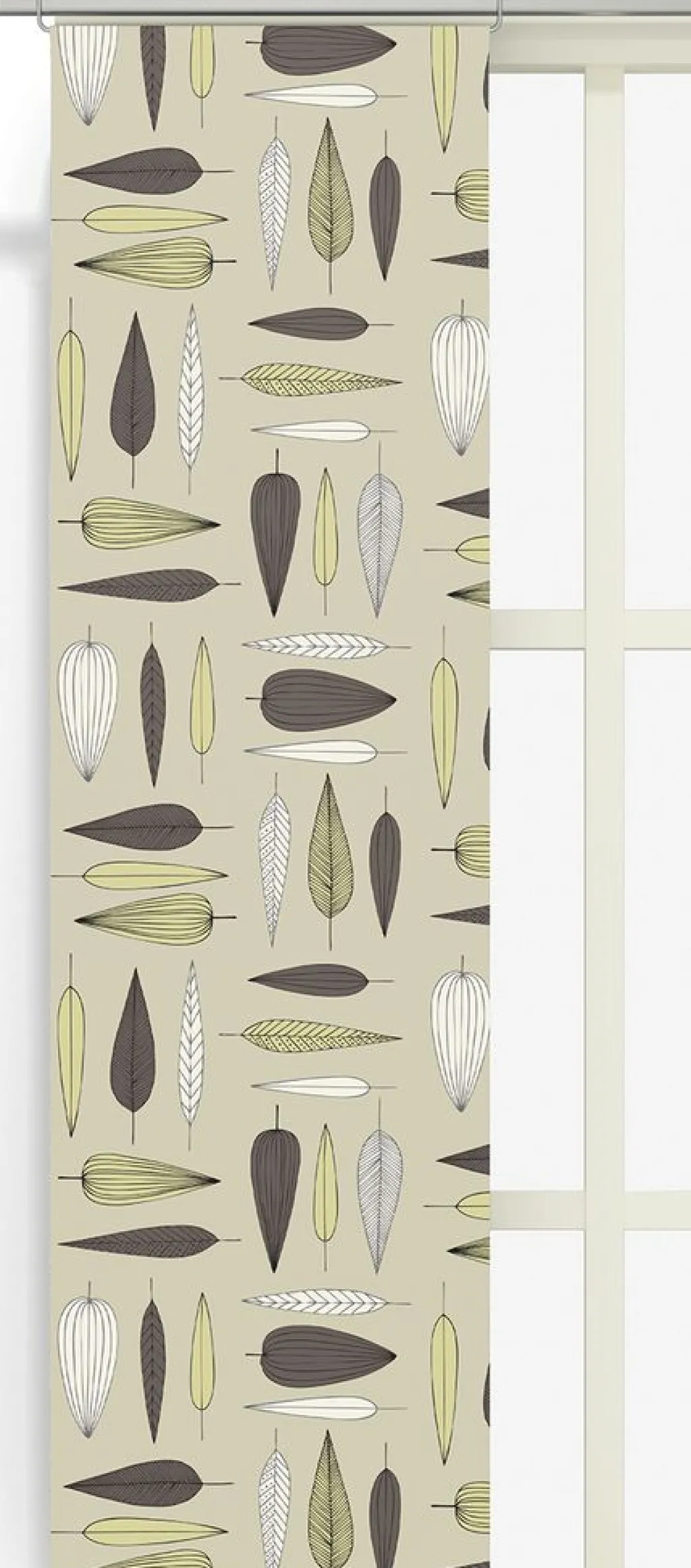 Arvidssons textil Panelgardiner|Under trädet beige panelgardiner