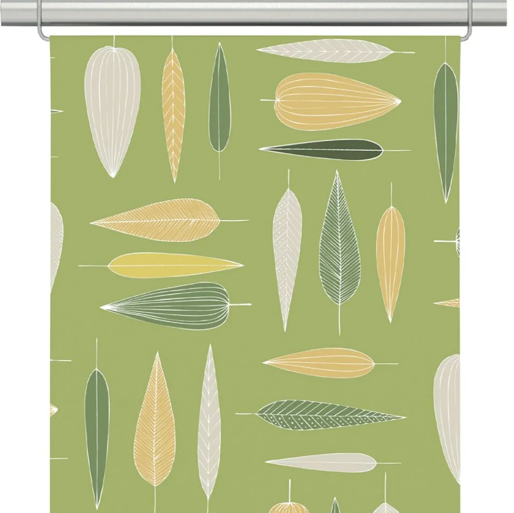 Arvidssons textil Panelgardiner|Under trädet grön panelgardiner