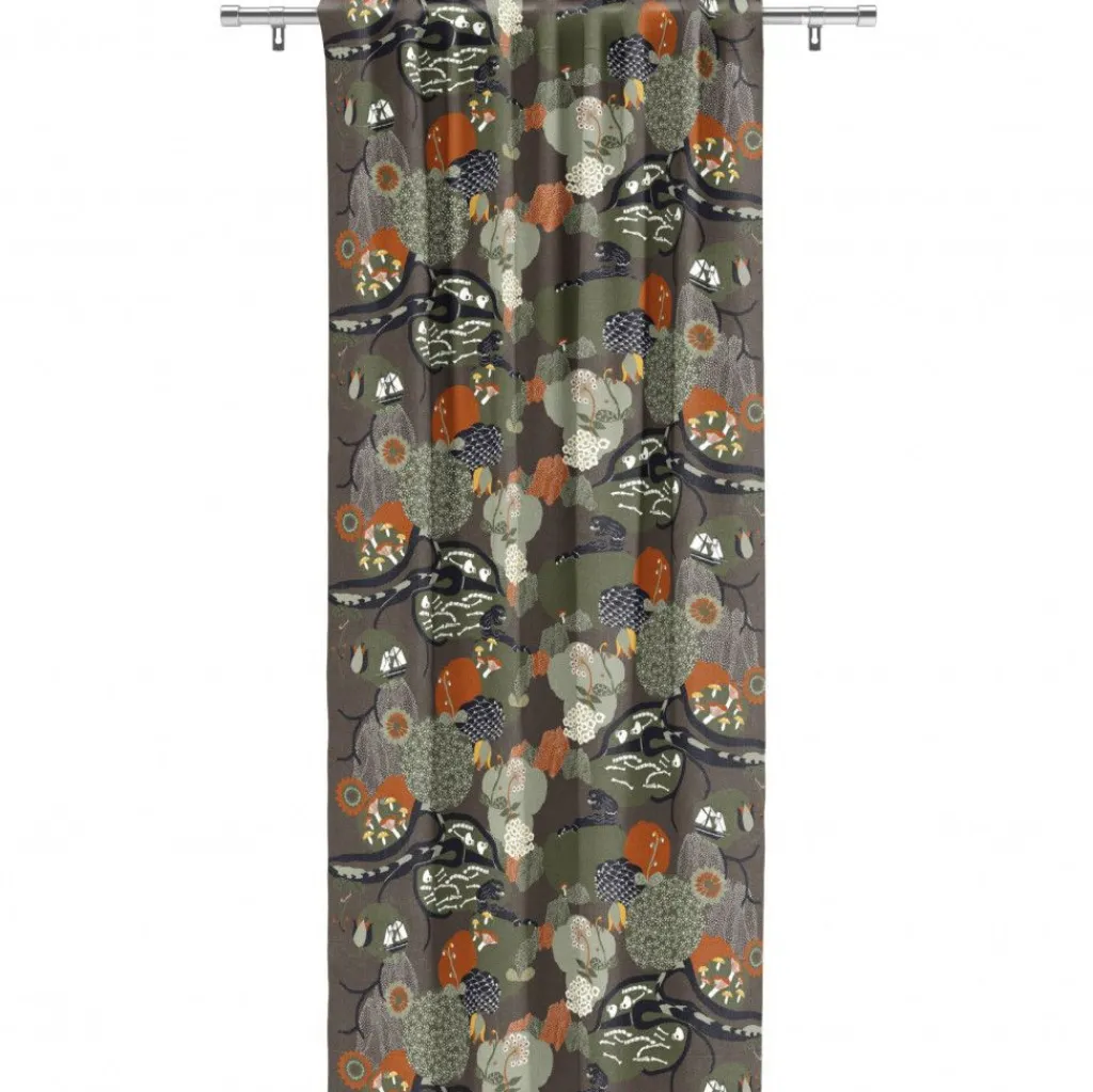 Arvidssons textil Gardintyger Mönstrade|Arvidssons Textil|Universum grön tyg