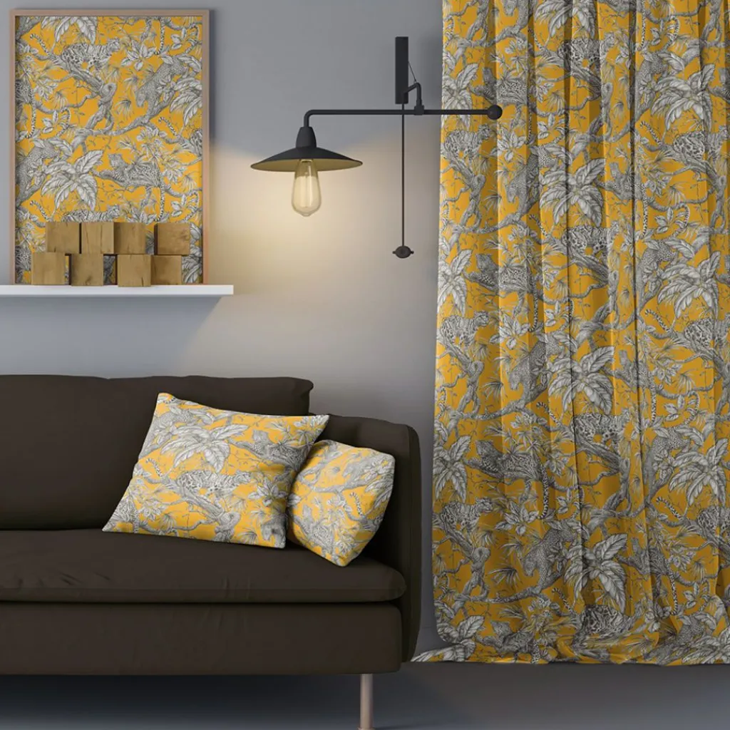 Nordisk Textil Gardiner Mönstrade|Usambara gardiner