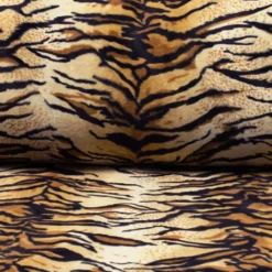 Velbour|Velboa tiger tyg – mjukt tyg med tigermönster
