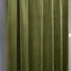 Nordisk Textil Sammetstyger|Gardiner Enfärgade|Velvet grön enfärgade sammetsgardiner