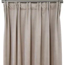 Nordisk Textil Sammetstyger|Gardiner Enfärgade|Velvet sand enfärgade sammetsgardiner